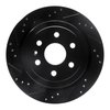 E-Line Drilled & Slotted Black Brake Rotor, 2010-2016 GM, Position: Rear Left - image 3