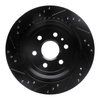 E-Line Drilled & Slotted Black Brake Rotor, 2010-2016 GM, Position: Rear Right - image 4