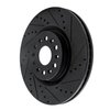E-Line Drilled & Slotted Black Brake Rotor, Fits Select GM, Position: Front Right - image 2
