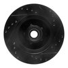 E-Line Drilled & Slotted Black Brake Rotor, 1967-1974 GM, Position: Front Left - image 4