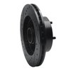 E-Line Drilled & Slotted Black Brake Rotor, 1967-1974 GM, Position: Front Right - image 4