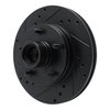 E-Line Drilled & Slotted Black Brake Rotor, 1978-1978 GM, Position: Front Left - image 2