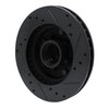 E-Line Drilled & Slotted Black Brake Rotor, 1978-1978 GM, Position: Front Left - image 4