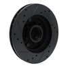 E-Line Drilled & Slotted Black Brake Rotor, 1978-1978 GM, Position: Front Right - image 4