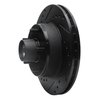 E-Line Drilled & Slotted Black Brake Rotor, 1978-1990 GM, Position: Front Left - image 4