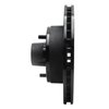 E-Line Drilled & Slotted Black Brake Rotor, 1978-1990 GM, Position: Front Right - image 2
