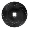 E-Line Drilled & Slotted Black Brake Rotor, 1978-1990 GM, Position: Front Right - image 4