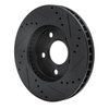 E-Line Drilled & Slotted Black Brake Rotor, 1990-1997 GM, Position: Front Left - image 4