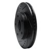 E-Line Drilled & Slotted Black Brake Rotor, 1997-2005 GM, Position: Front Left - image 2