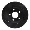 E-Line Drilled & Slotted Black Brake Rotor, 1997-2005 GM, Position: Front Right - image 4