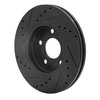 E-Line Drilled & Slotted Black Brake Rotor, 2004-2008 GM, Position: Front Right - image 2