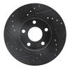 E-Line Drilled & Slotted Black Brake Rotor, 2004-2008 GM, Position: Front Right - image 4