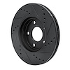 E-Line Drilled & Slotted Black Brake Rotor, 2006-2011 GM, Position: Front Left - image 1