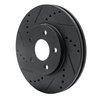E-Line Drilled & Slotted Black Brake Rotor, 2006-2011 GM, Position: Front Left - image 4