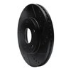 E-Line Drilled & Slotted Black Brake Rotor, 2006-2011 GM, Position: Front Right - image 3