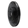 E-Line Drilled & Slotted Black Brake Rotor, 2007-2010 GM, Position: Front Right - image 3