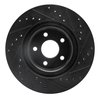 E-Line Drilled & Slotted Black Brake Rotor, 2007-2010 GM, Position: Front Left - image 2