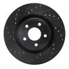 E-Line Drilled & Slotted Black Brake Rotor, 2007-2010 GM, Position: Front Left - image 3