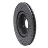 E-Line Drilled & Slotted Black Brake Rotor, 2007-2010 GM, Position: Front Right - image 4