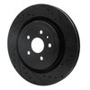 E-Line Drilled & Slotted Black Brake Rotor, Fits Select GM, Position: Rear Right - image 3