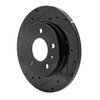 E-Line Drilled & Slotted Black Brake Rotor, 2004-2016 GM, Position: Rear Left - image 3