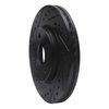 E-Line Drilled & Slotted Black Brake Rotor, Fits Select GM, Position: Front Right - image 2
