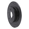 E-Line Drilled & Slotted Black Brake Rotor, 2011-2019 GM, Position: Rear Right - image 1