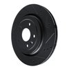 E-Line Drilled & Slotted Black Brake Rotor, 2014-2019 GM, Position: Rear Right - image 2