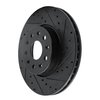 E-Line Drilled & Slotted Black Brake Rotor, Fits Select GM, Position: Front Right - image 2