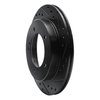 E-Line Drilled & Slotted Black Brake Rotor, 1991-1998 GM, Position: Front Right - image 4