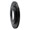 E-Line Drilled & Slotted Black Brake Rotor, 1999-2004 Fits Multiple Makes/Models, Position: Front Left - image 3