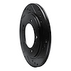 E-Line Drilled & Slotted Black Brake Rotor, 1999-2004 Fits Multiple Makes/Models, Position: Front Right - image 1