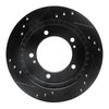 E-Line Drilled & Slotted Black Brake Rotor, 1999-2004 Fits Multiple Makes/Models, Position: Front Right - image 4