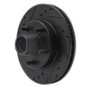 E-Line Drilled & Slotted Black Brake Rotor, 1982-1995 GM, Position: Front Left - image 4