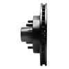 E-Line Drilled & Slotted Black Brake Rotor, 1982-1995 GM, Position: Front Right - image 2