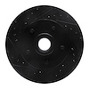 E-Line Drilled & Slotted Black Brake Rotor, 1969-1996 GM, Position: Front Left - image 1