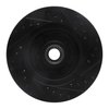 E-Line Drilled & Slotted Black Brake Rotor, 1969-1996 GM, Position: Front Left - image 4
