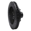 E-Line Drilled & Slotted Black Brake Rotor, 1969-1996 GM, Position: Front Right - image 3