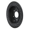 E-Line Drilled & Slotted Black Brake Rotor, 2001-2007 GM, Position: Rear Left - image 2