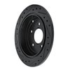 E-Line Drilled & Slotted Black Brake Rotor, 2001-2007 GM, Position: Rear Right - image 4