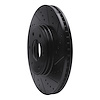 E-Line Drilled & Slotted Black Brake Rotor, 2006-2009 GM, Position: Front Right - image 1