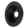 E-Line Drilled & Slotted Black Brake Rotor, 2007-2015 GM, Position: Rear Right - image 4