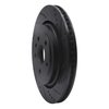 E-Line Drilled & Slotted Black Brake Rotor, Fits Select GM, Position: Rear Right - image 4