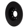 E-Line Drilled & Slotted Black Brake Rotor, Fits Select GM, Position: Rear Right - image 4
