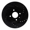 E-Line Drilled & Slotted Black Brake Rotor, Fits Select GM, Position: Front Left - image 4