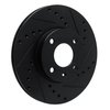E-Line Drilled & Slotted Black Brake Rotor, Fits Select GM, Position: Front Right - image 2