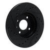 E-Line Drilled & Slotted Black Brake Rotor, Fits Select GM, Position: Front Right - image 4