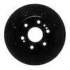 E-Line Drilled & Slotted Black Brake Rotor, Fits Select GM, Position: Front Left - image 1