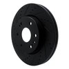 E-Line Drilled & Slotted Black Brake Rotor, Fits Select GM, Position: Front Left - image 2