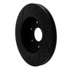 E-Line Drilled & Slotted Black Brake Rotor, Fits Select GM, Position: Front Right - image 4